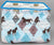 Pony Pouch, Artisan Made - Southwestern Pattern - Blue Front, Orange Reverse ~ 15" x 10.5" (Copy)