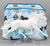 Pony Pouch, Artisan Made - Southwestern Pattern - Blue Front, Orange Reverse ~ 15" x 10.5" (Copy)