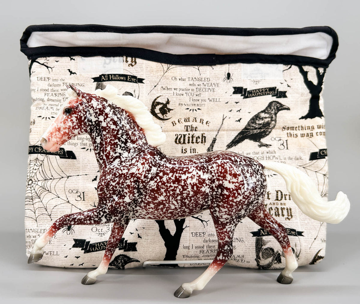 Pony Pouch, Artisan Made - Spooky Season, Halloween Theme 13" x 10"
