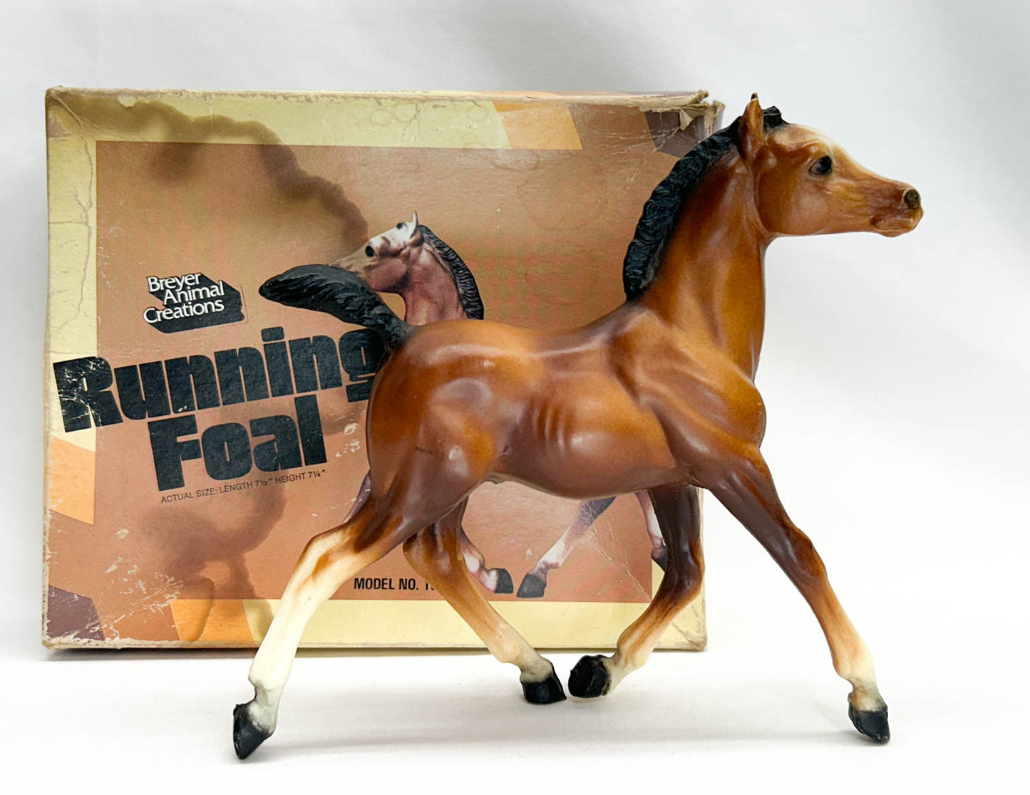 Running Foal, Bay w/ Box - B-Stamp