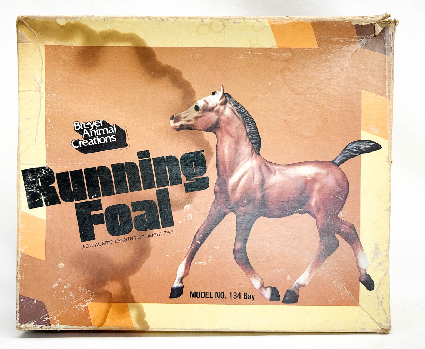 Running Foal, Bay w/ Box - B-Stamp