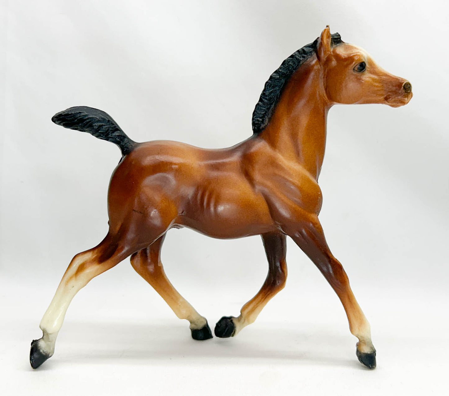 Running Foal, Bay w/ Box - B-Stamp