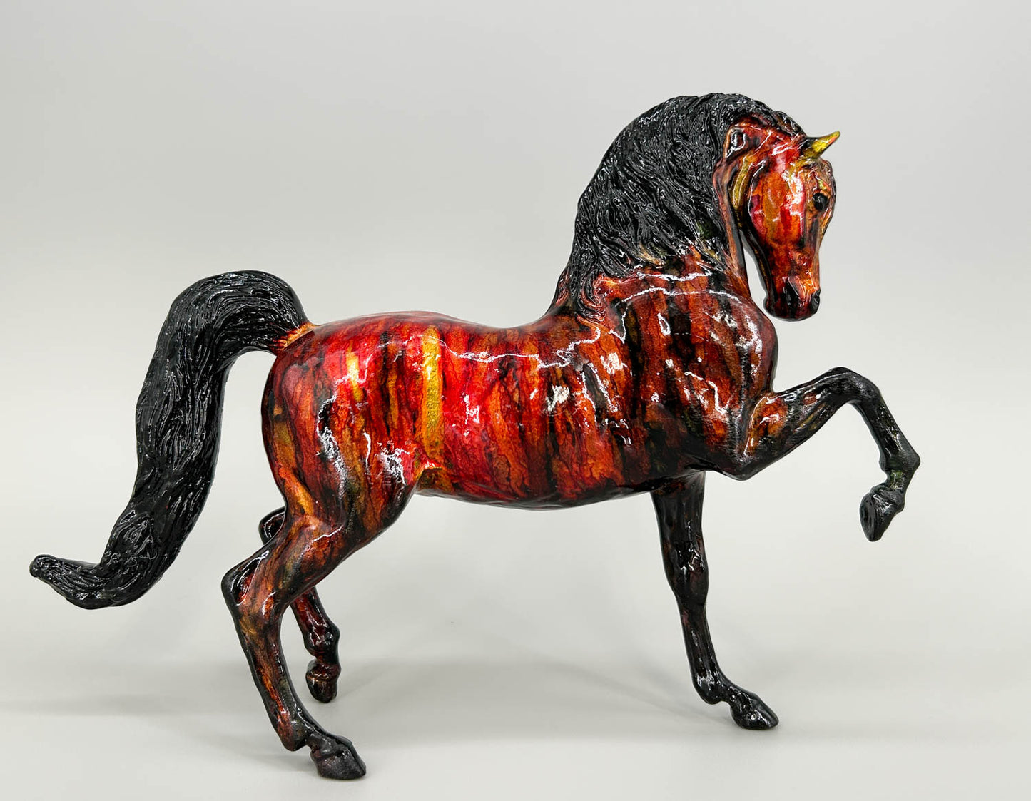 Sherman Morgan, Custom Lava Horse by Heather Swinth