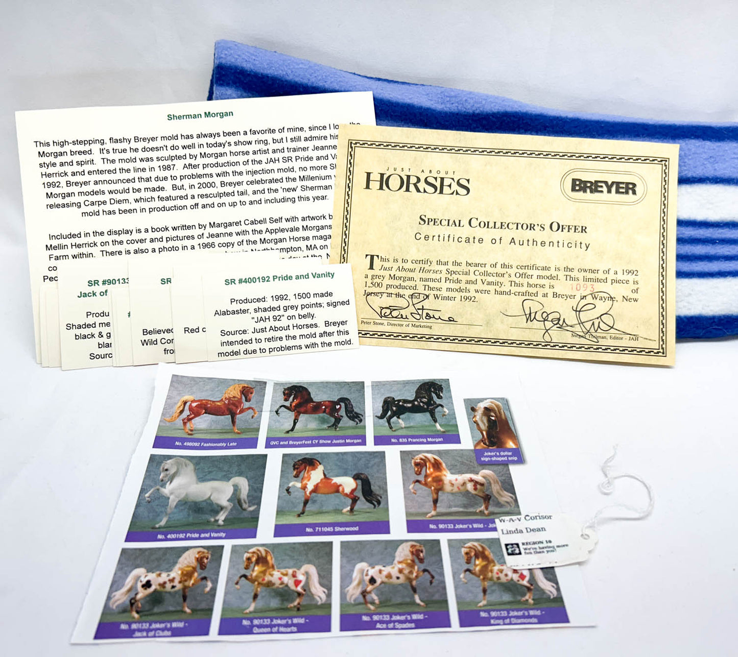 Sherman Morgan ~ Pride and Vanity - JAH SR w/ Showing Extras + Pony Pouch