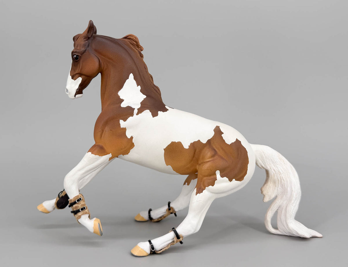 Artist Resin ~ Shy Anne Reining Horse by Linda Lima with Bonus Boots