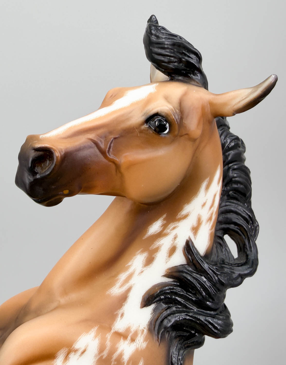 Silver, Buckskin Pinto - Custom Etchie by Lindy Pinkham