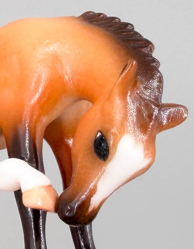 Scratching Foal - Breyer Gallery Porcelain w/Box