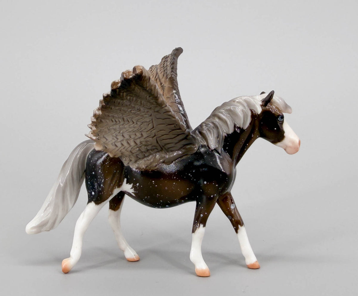 Chips Pony Pegasus, Silver Black Snowflake Appaloosa - One-of-a-Kind!