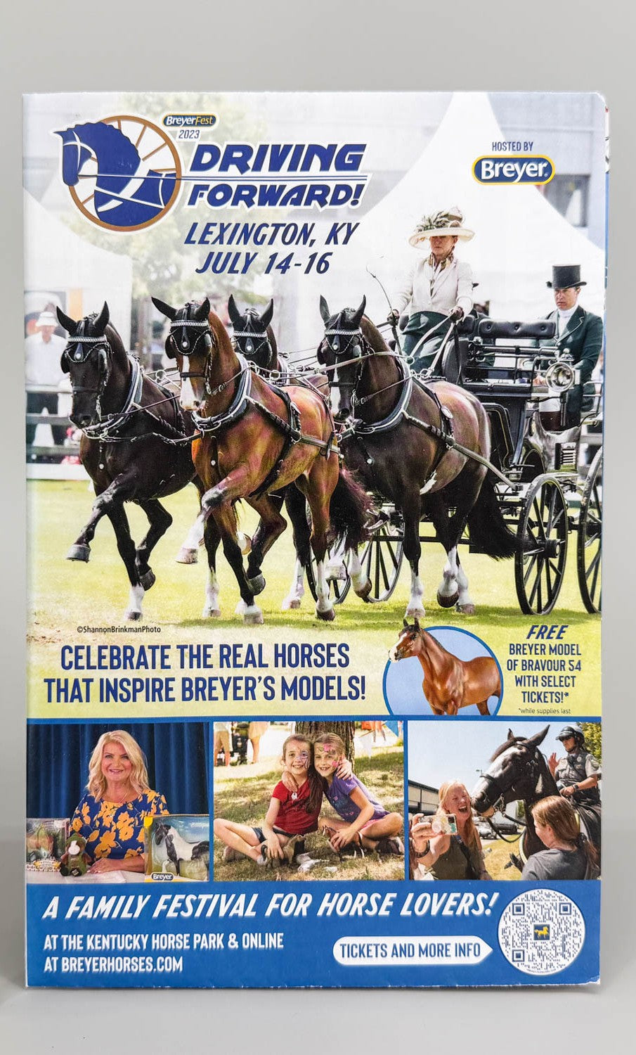 Breyerfest 2023  Advertising Pamphlet, "Driving Forward" with Bravour