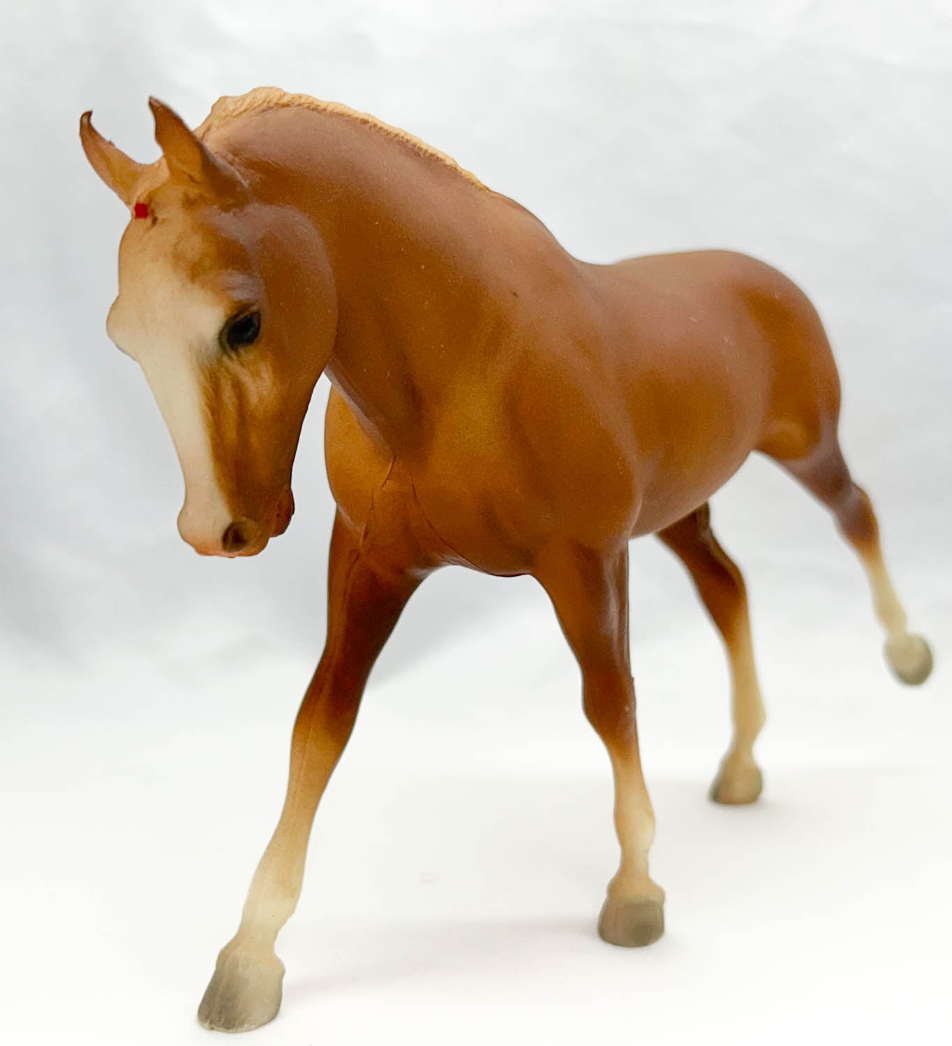 Cantering Welsh Pony, Chestnut w/ Red Bands