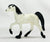 Hartland Tinymite Tennessee Walking Horse, Black-Point Alabaster