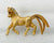1970s Pin:  Goldtone horse with Jeweled Mane from Eleda's herd