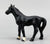 Hubley Cast Iron Miniatures Horse Pair, Black and Chestnut