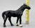 Hubley Cast Iron Miniatures Horse Pair, Black and Chestnut
