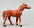 Hubley Cast Iron Miniatures Horse Pair, Black and Chestnut