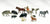 Large Group of Cast Metal Animals and People - likely Britains Ltd