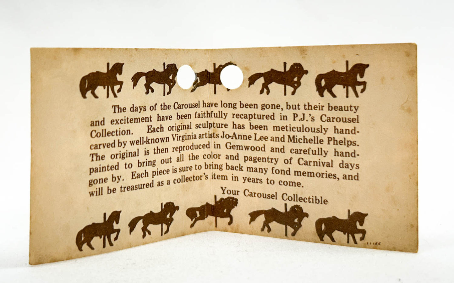 PJ's Carousel Horse ~ PJ's Flag