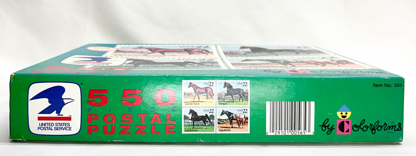Jigsaw Puzzle ~ US Postal Puzzle- Horse Stamps, 550 Pieces