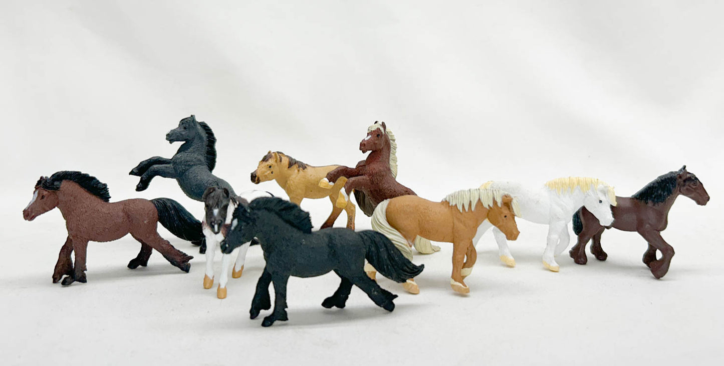 Safari Ponies from TOOB® (set of 9)