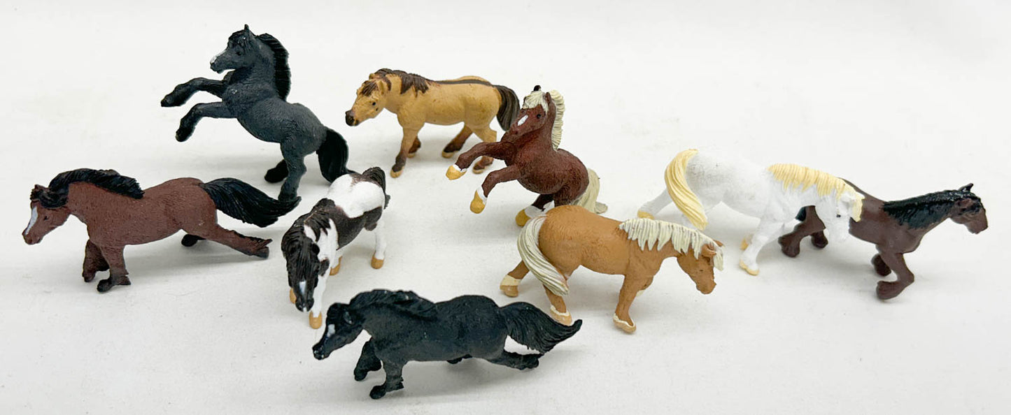 Safari Ponies from TOOB® (set of 9)