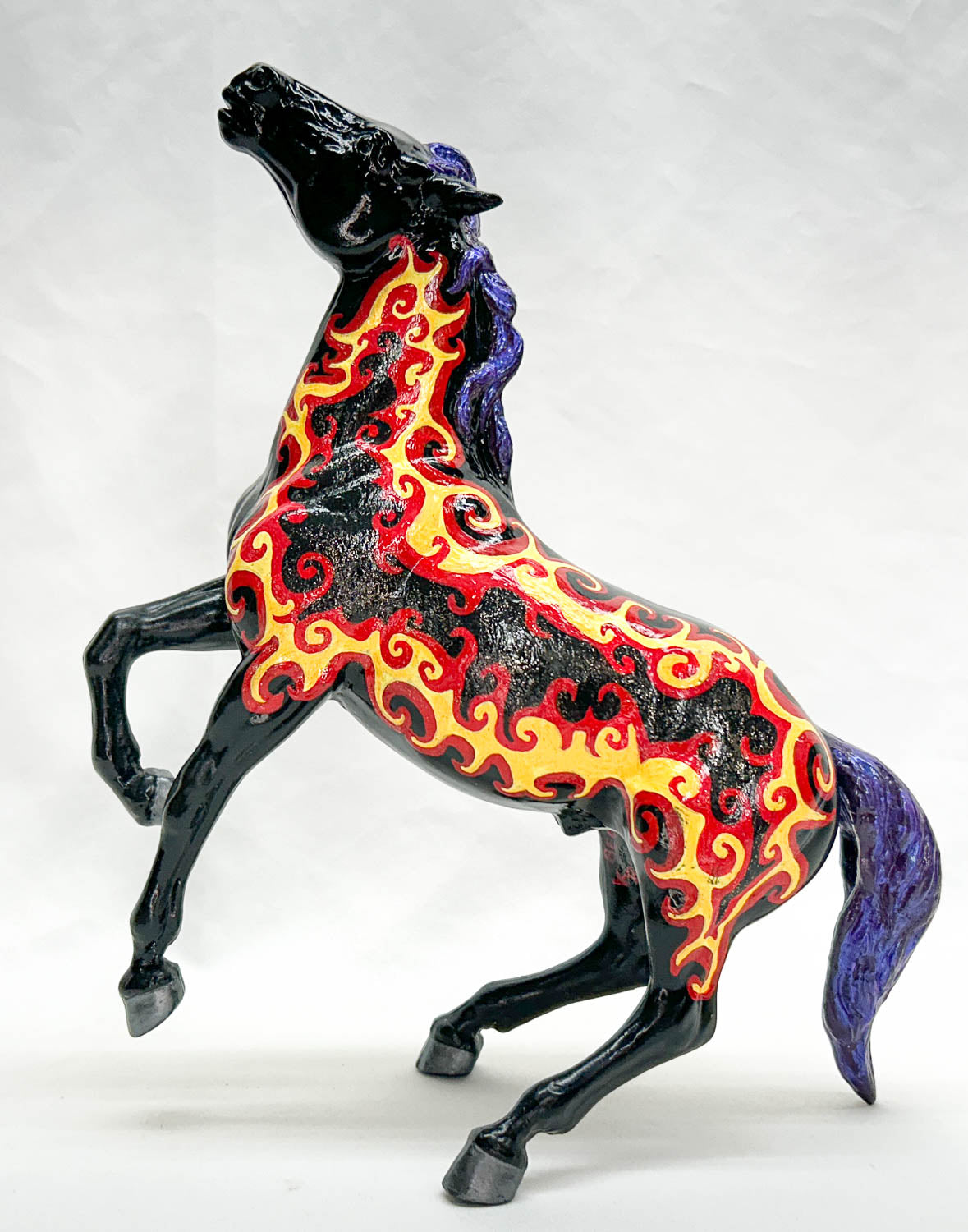 Semi-Rearing Mustang - Custom Flames Decorator