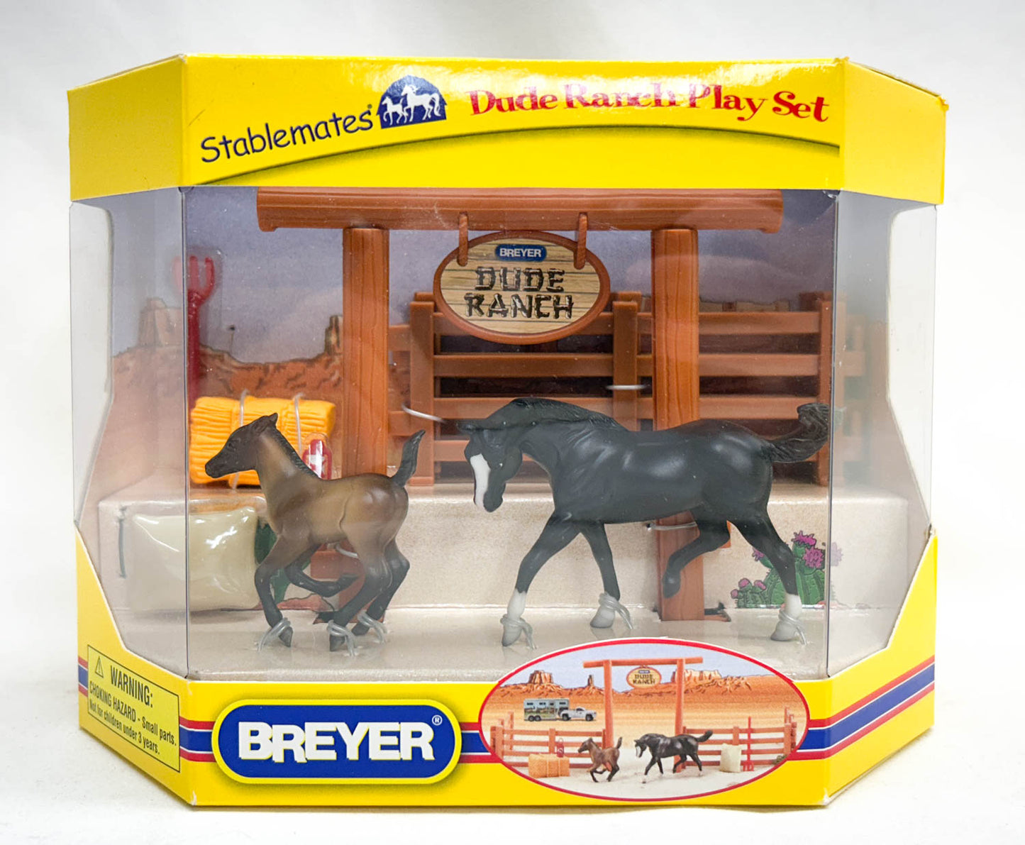 Stock Horse & Cantering Foal - Dude Ranch Play Set
