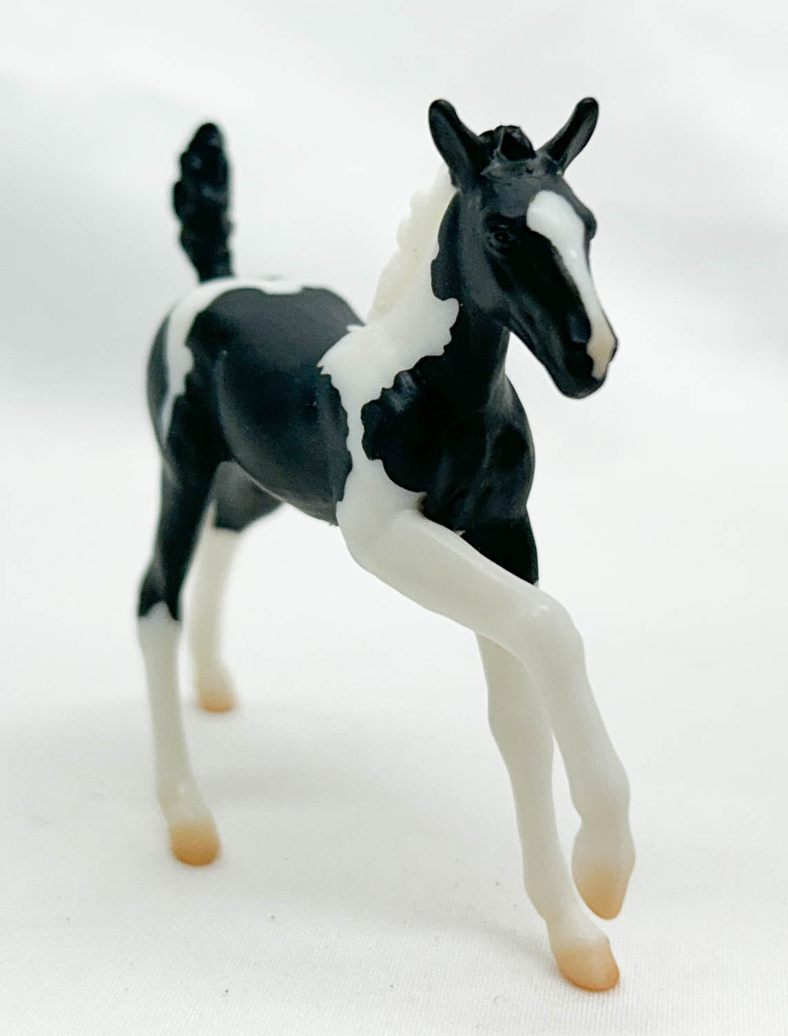 Galloping Draft Foal, Black Pinto - TSC 2024