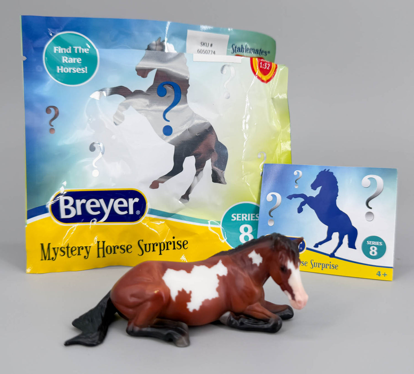 Lying Stock Horse, Bay Pinto - TSC SR, Mystery Horse Surprise Series 8