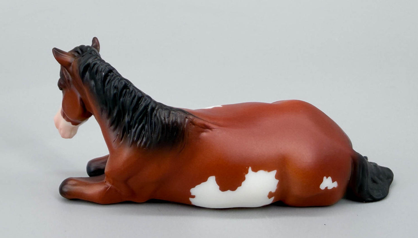 Lying Stock Horse, Bay Pinto - TSC SR, Mystery Horse Surprise Series 8