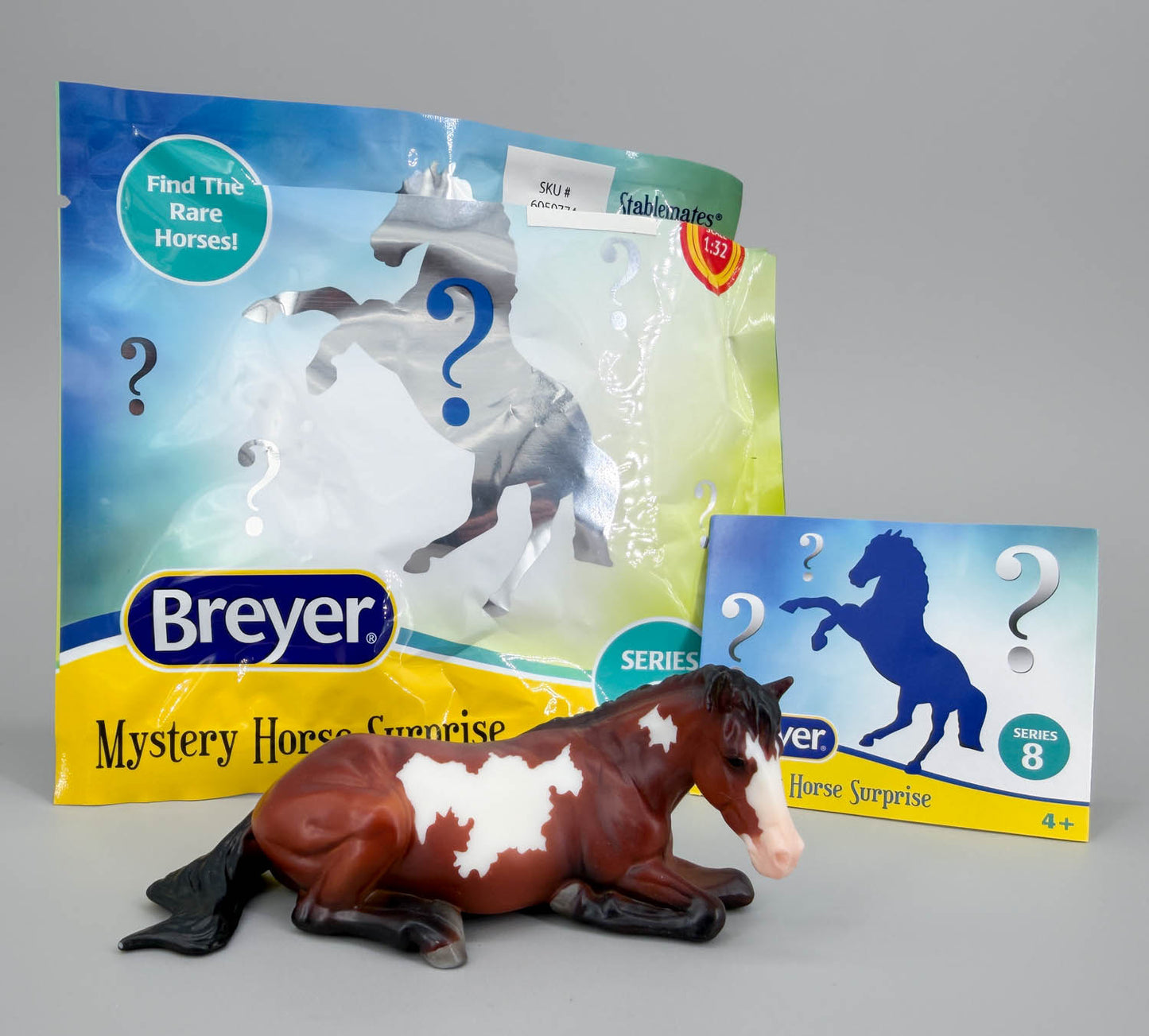 Lying Stock Horse, Bay Pinto - TSC SR, Mystery Horse Surprise Series 8
