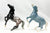 Semi-Rearing Mustang ~ Darius, Bay Appaloosa + Wedgewood - Collector Club 2025 Bonus Model