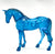 Standing Thoroughbred, Translucent Blue - Hard To Find!