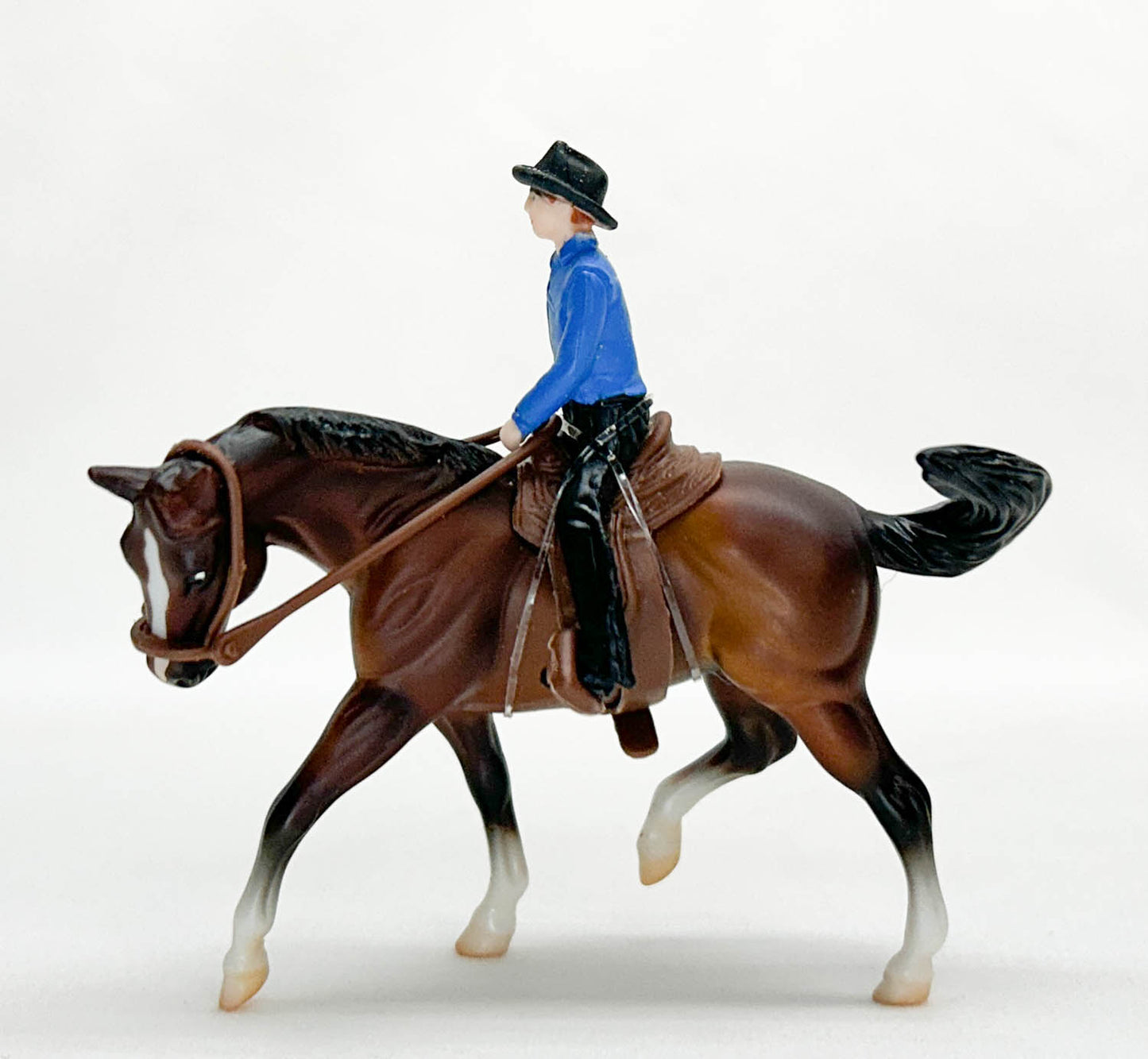 Stock Horse, Bay ~ Cutting Horse with Rider