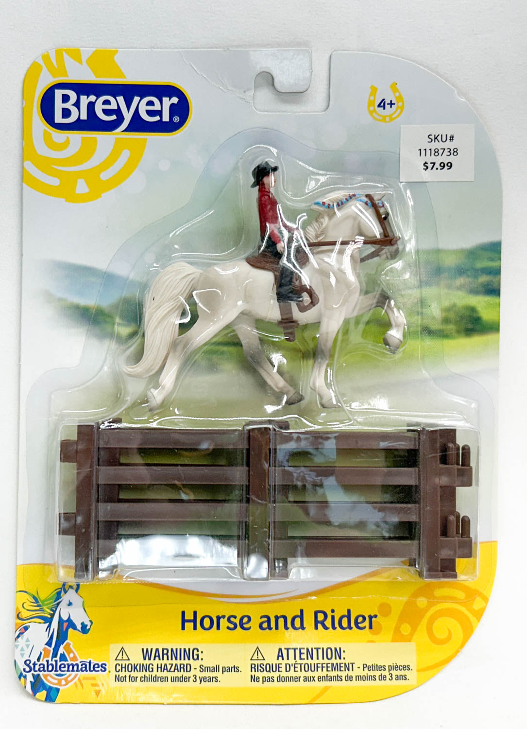Tennessee Walking Horse, Grey - Western Horse and Rider Set