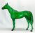 Standing Thoroughbred  ~ Surprise, Girls Run The World, Emerald Green Clearware Decorator (Copy)