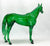 Standing Thoroughbred  ~ Surprise, Girls Run The World, Emerald Green Clearware Decorator (Copy)