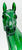 Standing Thoroughbred  ~ Surprise, Girls Run The World, Emerald Green Clearware Decorator (Copy)