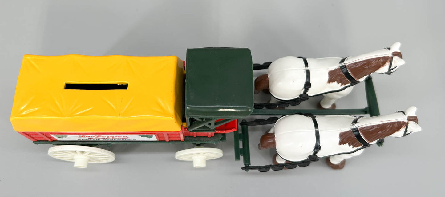 Ertl Delivery Wagon - Promotional Piggy Bank  - Dr. Pepper Holiday Delivery Wagon