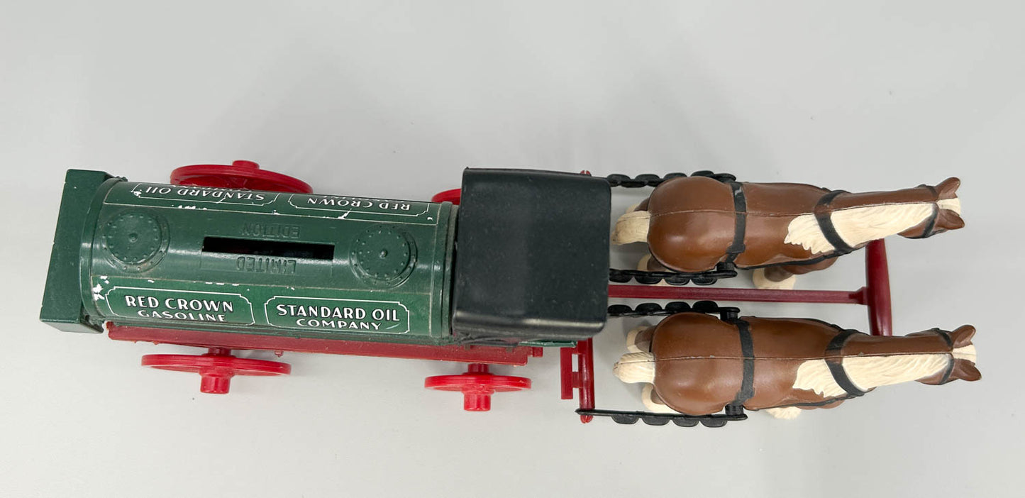 Ertl Delivery Wagon Piggy Bank  - Standard Oil / Red Crown Gasoline Tanker Wagon