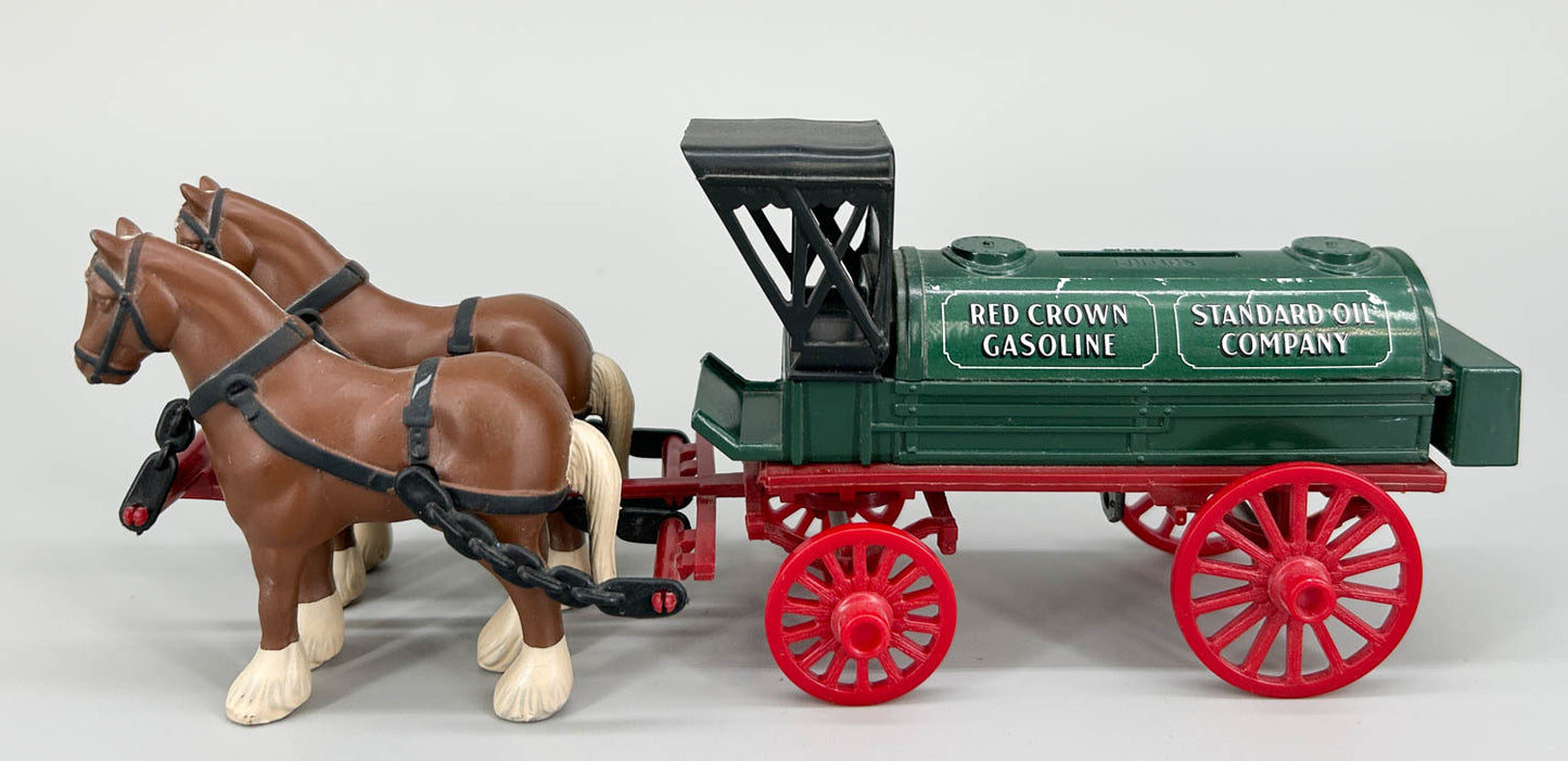 Ertl Delivery Wagon Piggy Bank  - Standard Oil / Red Crown Gasoline Tanker Wagon