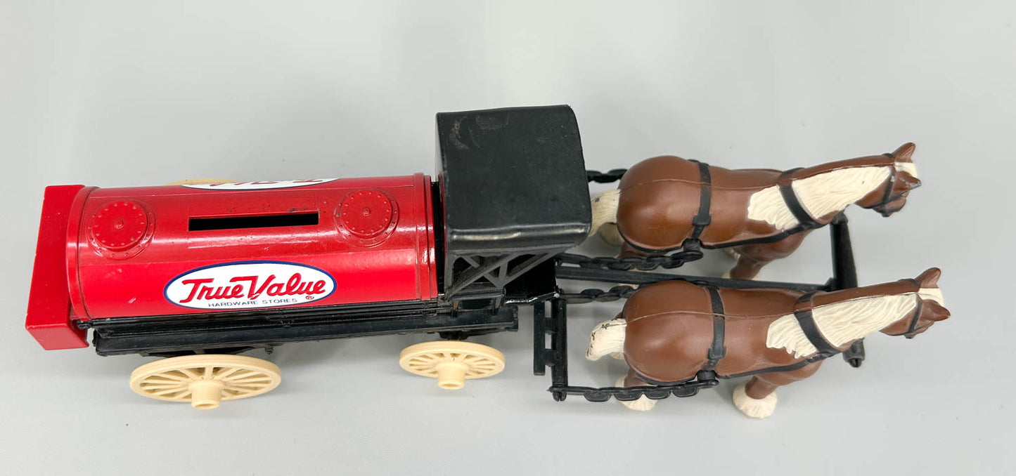 Ertl Delivery Wagon Piggy Bank  - True Value Hardware Tanker Wagon