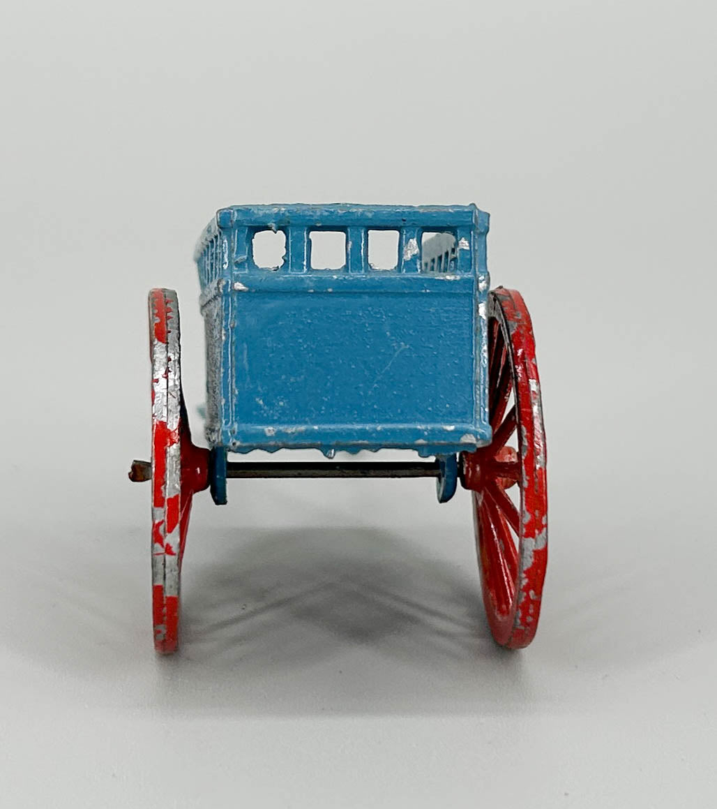 SR brand(?) Lead Two-Wheeled Cart - Made In France, 1940s or Earlier