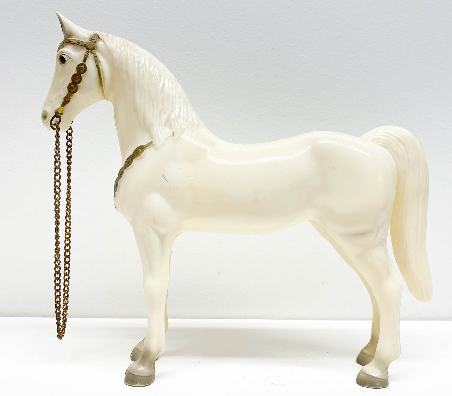 Western Pony, White w/ Snap Saddle