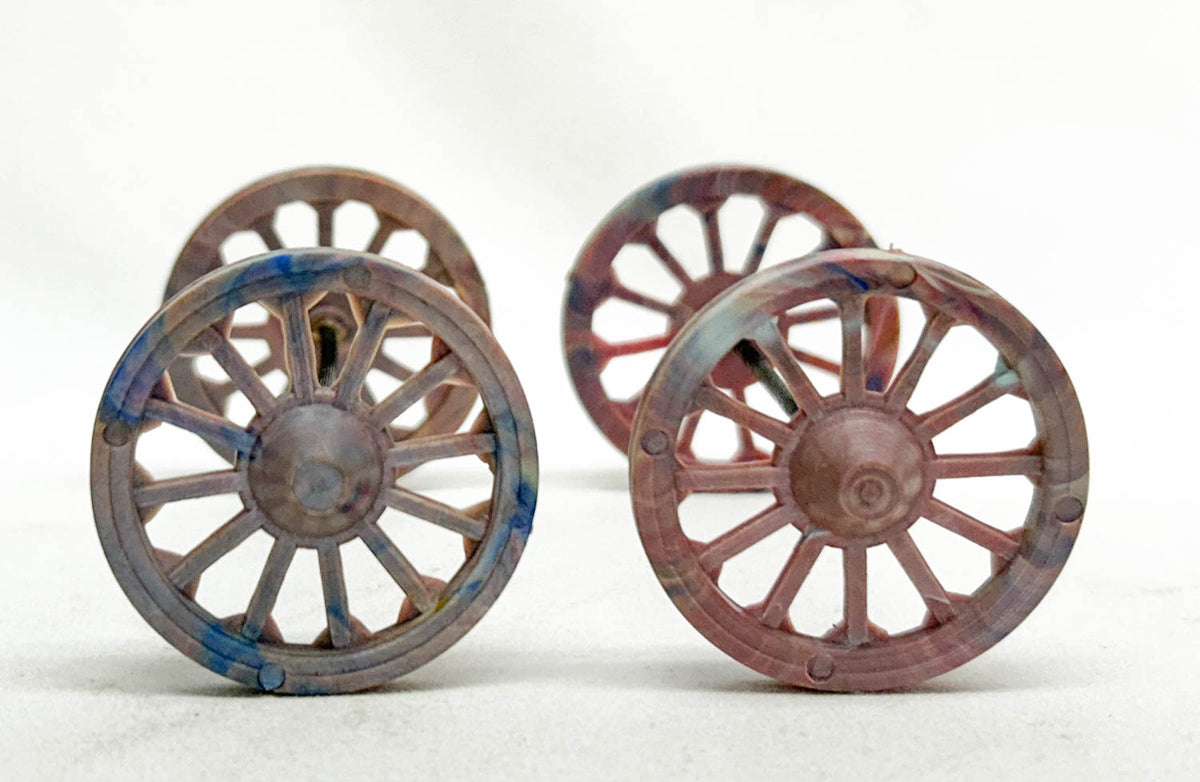 Wheels on Axles - For Your Next Mini Wagon Build!  1.5" Diameter