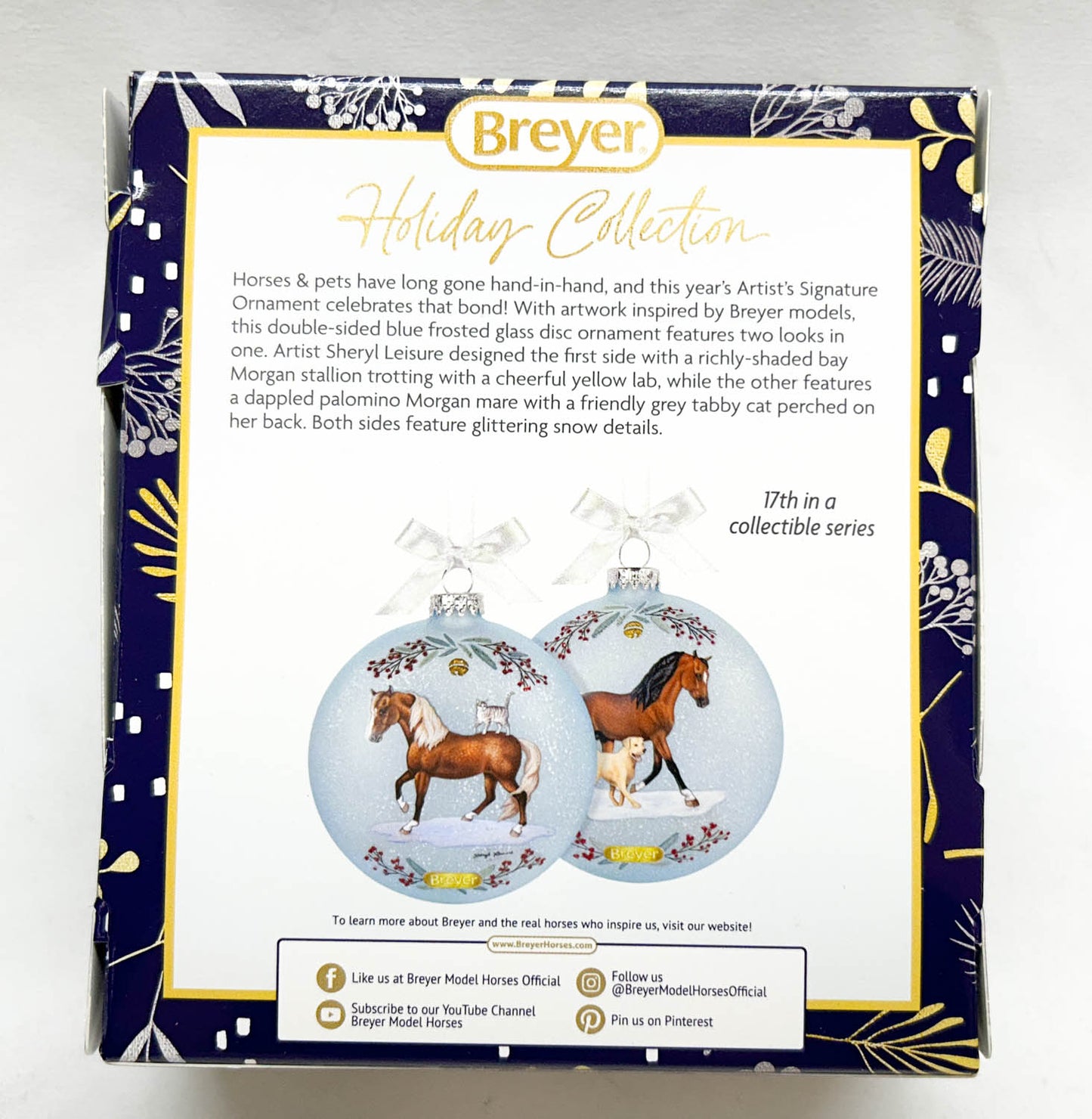 2025 Holiday Artist's Signature Ornament ~ Morgans & Friends