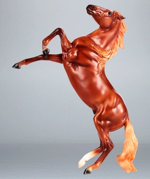 Rearing Mustang, Chestnut