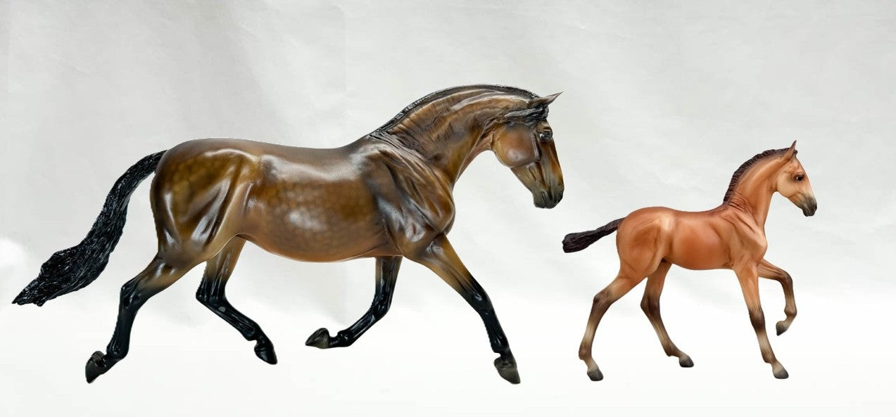 Andalusian Mare & Foal ~ Mamacita y Chico - BreyerFest SR