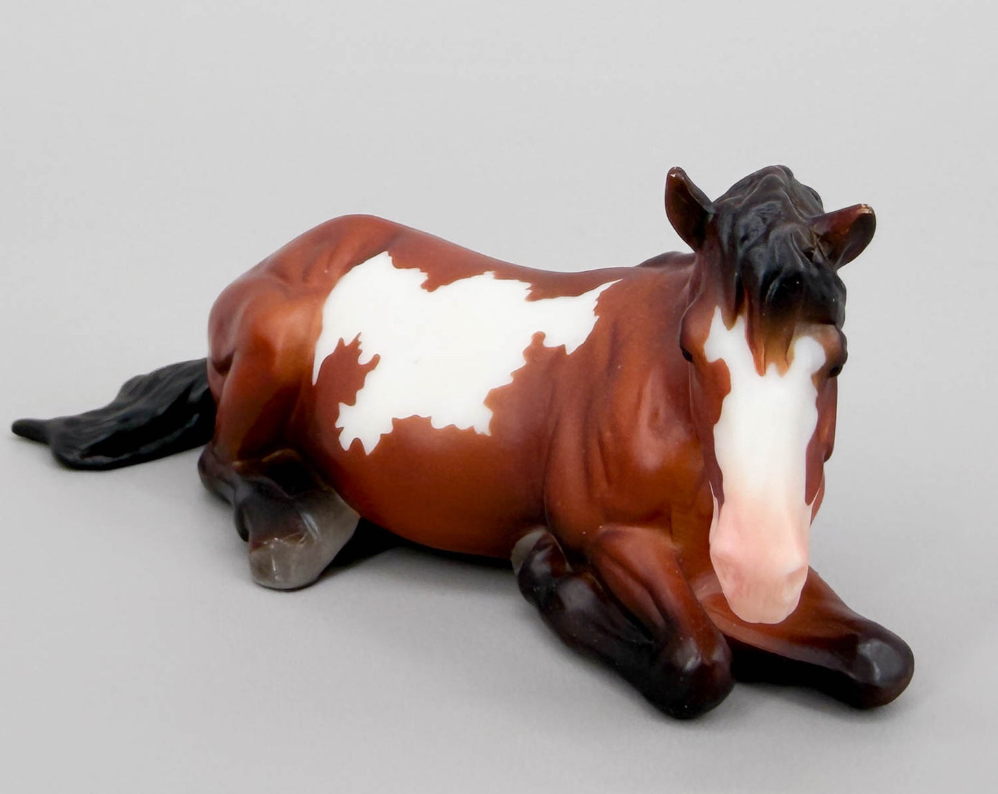 Lying Down Mare, Bay Pinto - TSC SR, Mystery Horse Surprise Series 8