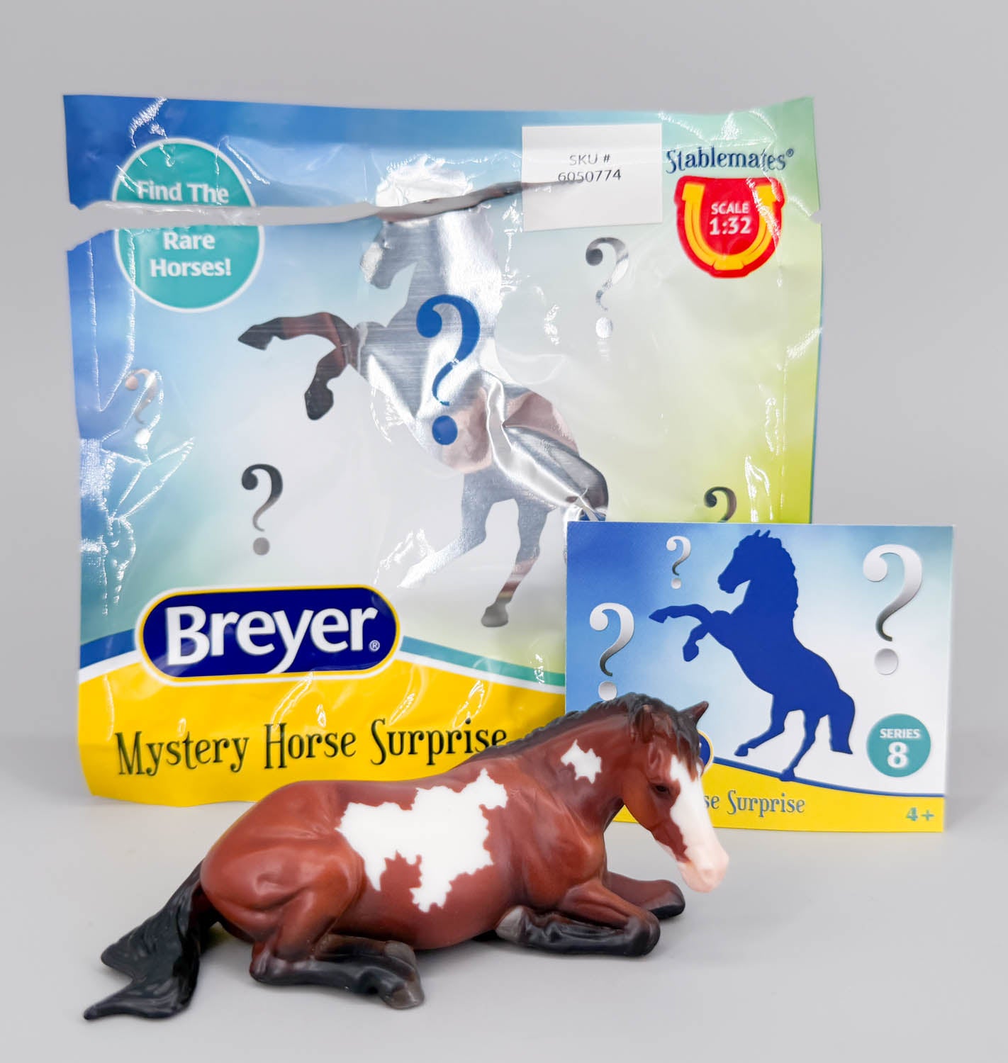 Lying Down Mare, Bay Pinto - TSC SR, Mystery Horse Surprise Series 8