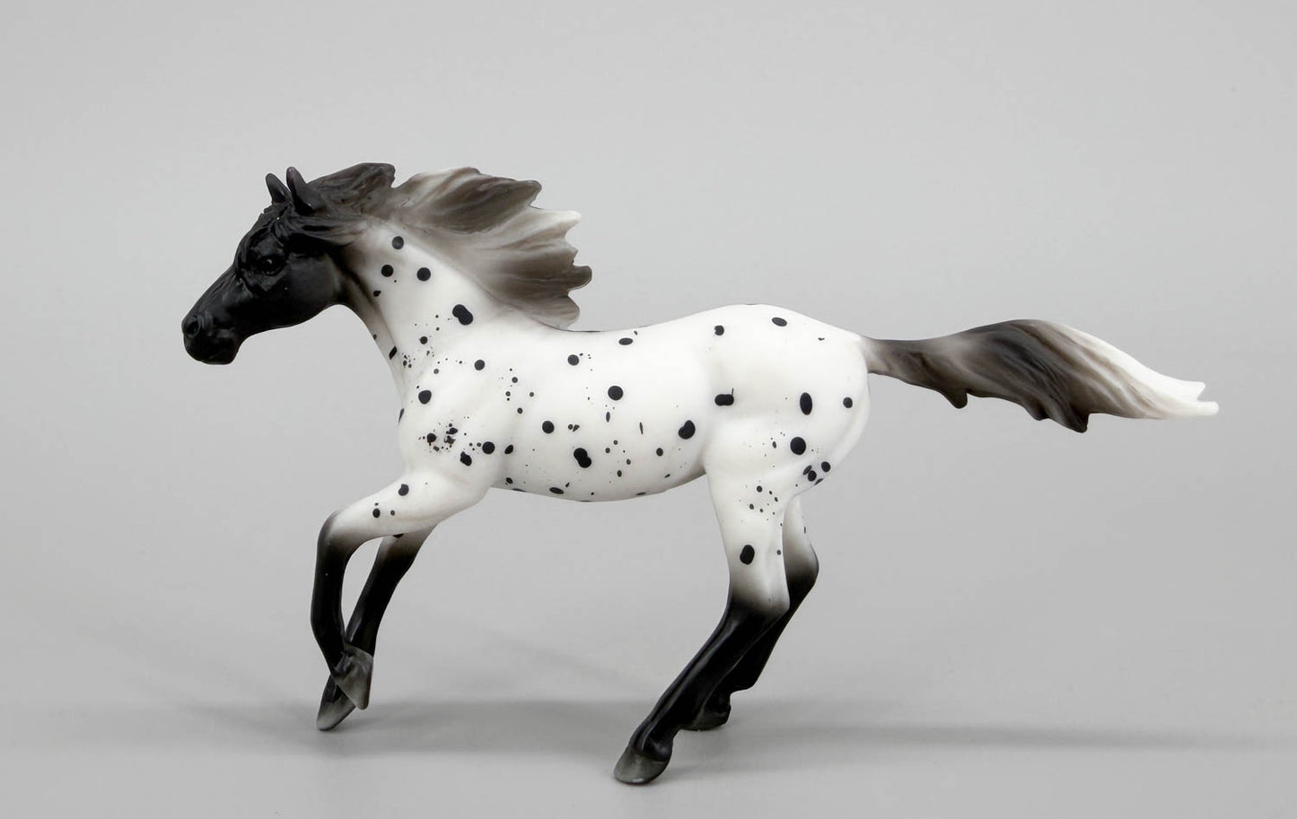 Running Mare, Black Leopard Appaloosa - TSC SR, Mystery Horse Surprise Series 8